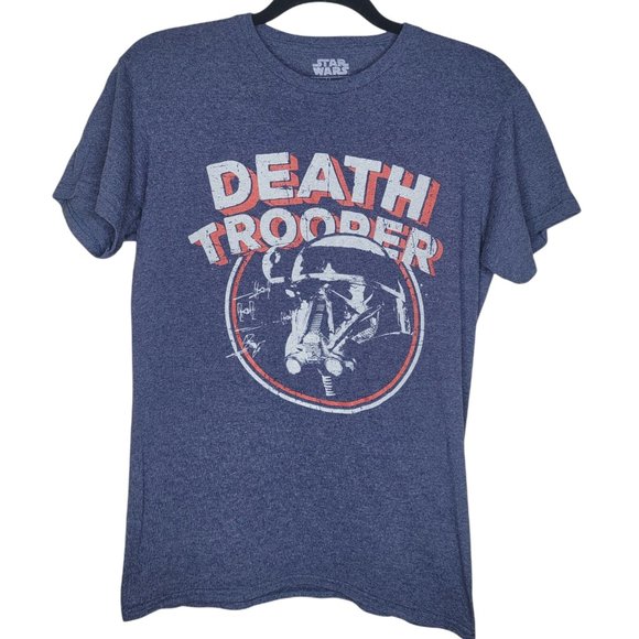 Star Wars Fifth Sun Death Trooper Blue Short Sleeve T-Shirt Size Small - Picture 1 of 4